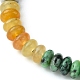 Natural & Synthetic Mixed Gemstone Flat Round Braided Bead Bracelets(BJEW-JB09710-01)-3