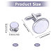 Brass with White Shell Cufflinks(FIND-GL0002-07)-2