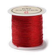 6-Ply Round Nylon Thread, with Spool, Crimson, 0.4mm, about 54.68 Yards(50m)/Roll(NWIR-Q001-01C-01)