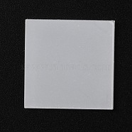 Transparent Acrylic Action Figure Display Bases, Clea, Square, 25x25x2mm(TACR-WH0014-15A)