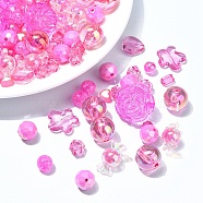 120Pcs 12 Styles Mixed Styles Acrylic Beads, Mixed Shapes, Camellia, 6~24.5x6~22x5~21.5mm, Hole: 1.5~3mm, 10pcs/style(MACR-YW0003-05A)