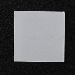 Transparent Acrylic Action Figure Display Bases, Clea, Square, 25x25x2mm(TACR-WH0014-15A)