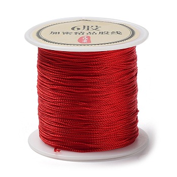 6-Ply Round Nylon Thread, with Spool, Crimson, 0.4mm, about 54.68 Yards(50m)/Roll