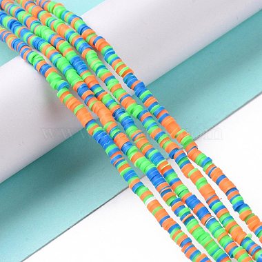 Handmade Polymer Clay Beads Strands(CLAY-R089-3mm-008)-2