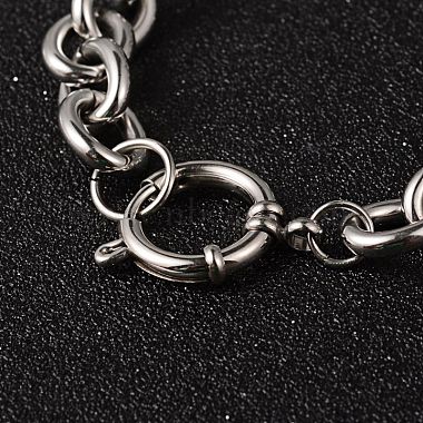 304 Stainless Steel Cable Chain Bracelets(BJEW-H477-03)-3