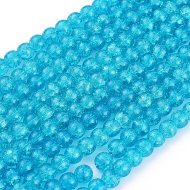 Crackle Glass Beads Strands(X-CCG-Q001-8mm-06)-2