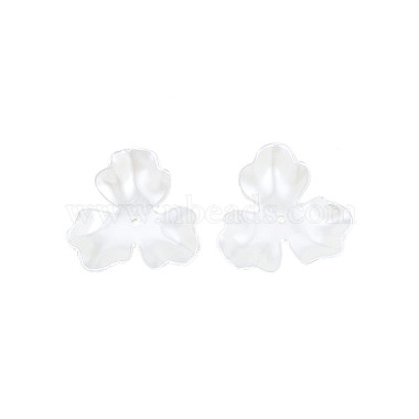 3-Petal ABS Plastic Imitation Pearl Bead Caps(X-OACR-T018-05)-3