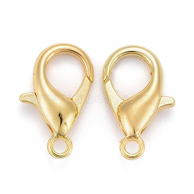 Zinc Alloy Lobster Claw Clasps(X-E106-G)-3