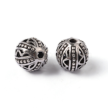 11mm Round Alloy Beads
