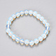 Bracelets extensibles en perles d'opalite synthétiques(BJEW-Q692-47-10mm)-1