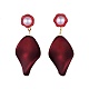 Boucles d'oreilles en acrylique style caoutchouté(EJEW-JE03366-02)-1