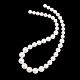 Electroplated Shell Pearl Graduated Beads Strands(BSHE-C011-04)-1
