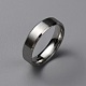 Anillos de dedo de banda ancha de acero inoxidable estilo mate 304 para mujeres y hombres(RJEW-WH0009-14F-P)-1