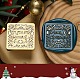 Tête de tampon en laiton pour sceau de cire sur le thème de Noël(TOOL-R125-04C)-1