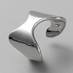 Alloy Women Finger Nail Rings, Nail Cover Ring Nail Art Charm Finger Decoration, Platinum, 7~13.5mm(MRMJ-WH0002-07P)