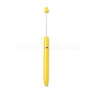 Plastic Beadable Pens, Ball-Point Pen, for DIY Personalized Pen, Yellow, 161x10mm(DIY-Q036-01F)