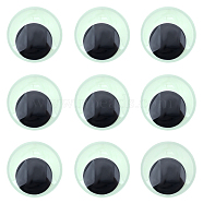 Luminous Self Adhesive Plastic Wiggle Googly Eyes Cabochons, DIY Scrapbooking Crafts Toy Accessories, Black, 50x7mm(KY-WH20002-02A)