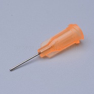 Plastic Fluid Precision Blunt Needle Dispense Tips, Orange, Lumen: 0.34mm, 30x7.5mm, External Dia: 0.64mm(TOOL-WH0016-07F)