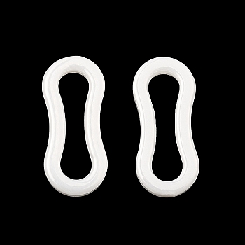 Bioceramics Zirconia Ceramic Linking Ring, Nickle Free, No Fading and Hypoallergenic, Number 8 Shaped Connector, White, 13.5x6x1.5mm, Inner Diameter: 10.5x2.8mm