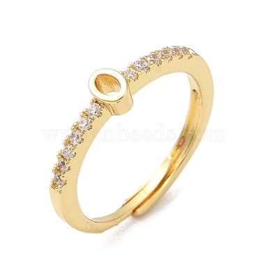 Clear Number Brass+Cubic Zirconia Finger Rings