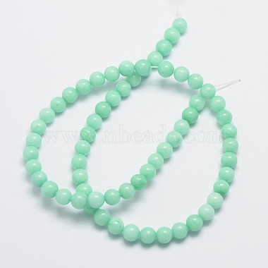 Chapelets de perles en jade de malaisie naturelle(G-A146-6mm-B06)-2