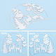 2Pcs 2 Styles Forest Theme Carbon Steel Cutting Dies Stencils(DIY-GF0007-14)-6