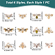 WADORN 6Pcs 6 Style Bees Enamel Pin with Imitation Pearl Beaded(JEWB-WR0001-03)-2