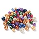 Perles en verre nacré rondes(HY-X0003)-4