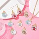 20Pcs 5 Styles Alloy Enamel Pendants(ENAM-CJ0005-43)-6