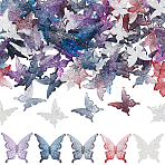 100Pcs 5 Colors Acrylic Beads, Butterfly, Mixed Color, 25.5x24.5x5.5mm, Hole: 1.4mm, 20pcs/color(TACR-SP0001-44)