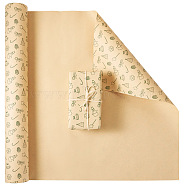 Flower Gift Wrapping Paper, for Christmas Wrapping Packaging Makings, Tan, 680x480x0.1mm, 20Pcs/set(DIY-TAC0020-52A)