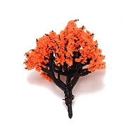 Plastic Model Ornament, Tree, for Desk Home Decoration, Tomato, 40~42x30~37mm(AJEW-WH0254-19D)