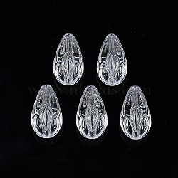 Transparent Acrylic Beads, Teardrop, Clear, 20.5x12x11.5mm, Hole: 1.8mm(X-TACR-N009-32)