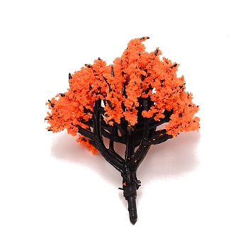 Plastic Model Ornament, Tree, for Desk Home Decoration, Tomato, 40~42x30~37mm