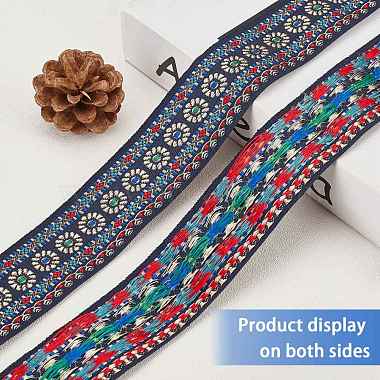 Ethnic Style Embroidery Polyester Ribbons(OCOR-WH0033-72)-3