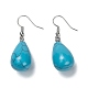 Synthetic Turquoise Dangle Earrings(X-EJEW-P143-C17)-1
