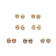 Cubic Zirconia Bear Stud Earrings(EJEW-C059-03G)-1