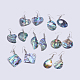 Abalone Shell/Paua Shell Dangle Earrings(EJEW-F147-E)-1