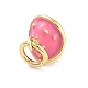 Real 18K Gold Plated Rack Plating Brass Enamel Charms(KK-M293-23G-01)-2