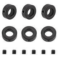 Carbon Steel Diaphragm Rings, Fixed Ring, Retainer Ring, Bearing Accessories, Electrophoresis Black, 20x8mm, Inner Diameter: 10mm(FIND-UN0001-34D)