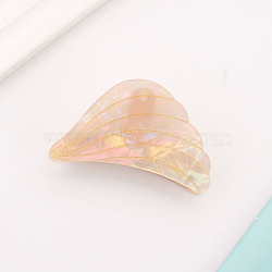 Wing Shape PVC Claw Hair Clips, Hair Accessories for Women & Girls, PeachPuff, 63x39x32mm(PW-WG80264-01)