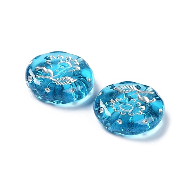 placage perles acryliques transparentes(OACR-G016-27I)-3