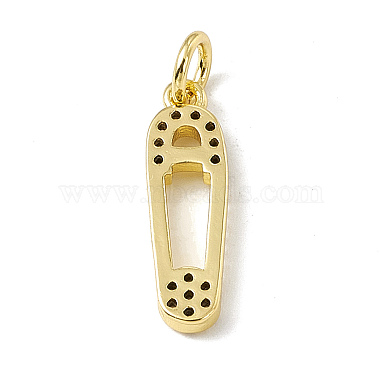 Brass Micro Pave Cubic Zirconia Pendants(ZIRC-F132-81G)-2