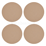 MDF Wood Round Boards, Ceramic Clay Drying Board, Ceramic Making Tool, BurlyWood, 250x12mm(TOOL-WH0059-076B)