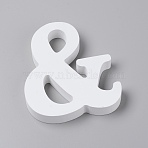 MDF Board Symbol for Wedding, Wall Home Party Decorations, Symbol &, White, 152x128x20mm(DJEW-WH0033-36)