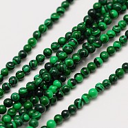 Imported Synthetic Malachite Round Beads Strands, Dyed, 2mm, Hole: 0.8mm, about 184pcs/strand, 16 inch(G-A130-2mm-J01)