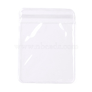 PVC Anti Oxidation Zip Lock Bags, Transparent Antitarnish Jewelry Packing Storage Pouch, Clear, 8x6x0.15cm, , Unilateral thickness: 4.9 Mil(0.125mm)(AJEW-G034-01C)