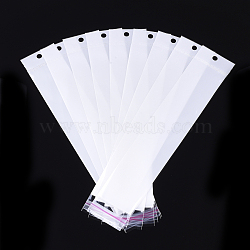 Pearl Film Cellophane Bags, OPP Material, Self-Adhesive Sealing, with Hang Hole, Rectangle, White, 26~27x4cm, Unilateral Thickness: 0.045mm, Inner Measure: 21~22.5x4cm(OPC-S019-07A)