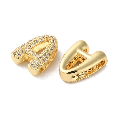 Rack Plating Brass Micro Pave Cubic Zirconia Slide Charms(KK-C084-34G-A)-2