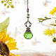 Gorgecraft Faceted Glass Round Big Pendant Decorations(HJEW-GF0001-09A)-4
